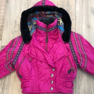 HEAD SKIWEAR Pink Jacket Retro Vintage 80s